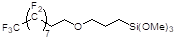[3-(Heptadecafluoro-1,1,2,2-tetrahydrodecyloxy)propyl]trimethoxysilane 구조식, CAS 211931-74-7, C16H19F17O4Si