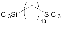 1,10-Bis(trichlorosilyl)decane 구조식, CAS 52217-62-6, C10H20Cl6Si2