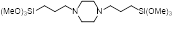 N,N’-Bis[3-(trimethoxysilyl)propyl]piperazine 구조식, CAS 40762-27-4, C16H38N2O6Si2