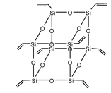 Octavinyl-T8-silsesquioxane 구조식, CAS 69655-76-1, C16H24O12Si8