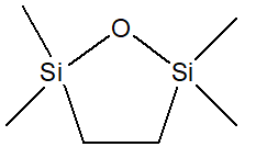 2,2,5,5-Tetramethyl-2,5-disila-1-oxacyclopentane 구조식, CAS 7418-20-4, C6H16OSi2