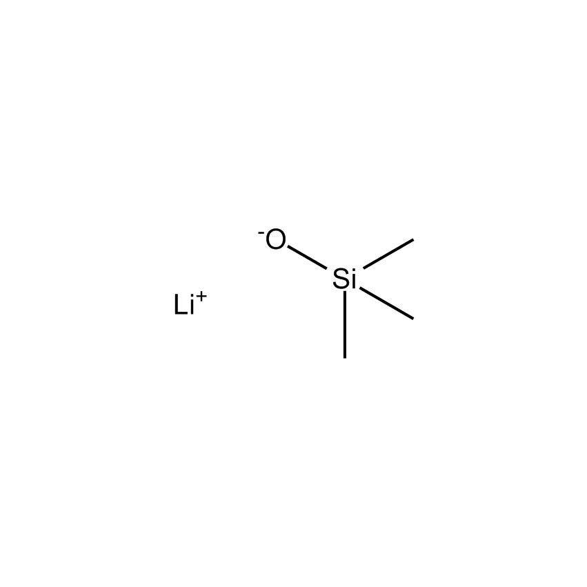 Lithium Trimethylsilanolate 구조식, CAS 2004-14-0, C3H9LiOSi