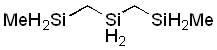 2,4,6-Trisilaheptane 구조식, CAS 6543-21-1, C4H16Si3