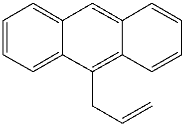 9-allylanthracene (Mixture of isomer) 구조식, CAS 23707-65-5, C17H14