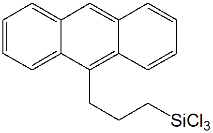 9-(3-trichlorosilylpropyl)anthracene (Mixture of isomer) 구조식, C17H15Cl3Si