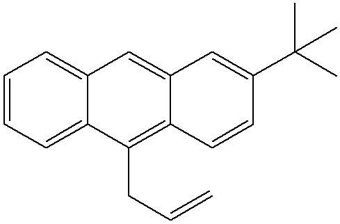 10-allyl-2-(tert-butyl)anthracene (Mixture of isomer) 구조식, CAS 2655517-74-9, C21H22