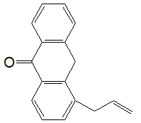4-Allylanthrone (mixture of isomers) 구조식, C17H14O