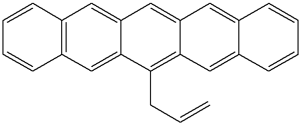 6-Allylpentacene (mixture of isomer) 구조식, C25H18