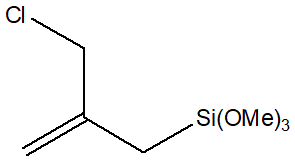 2-(Chloromethyl)allyltrimethoxysilane 구조식, CAS 39197-94-9, C7H15ClO3Si