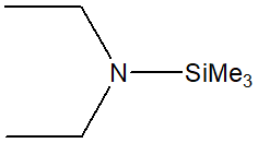 (Diethylamino)trimethylsilane 구조식, CAS 996-50-9, C7H19NSi