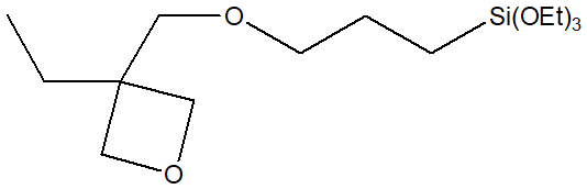 Triethoxy[3-[(3-ethyl-3-oxetanyl)methoxy]propyl]silane 구조식, CAS 220520-33-2, C15H32O5Si