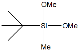t-Butyldimethoxymethylsilane 구조식, CAS 18293-81-7, C7H18O2Si