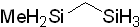 1,3-Disilabutane 구조식, CAS 6787-86-6, C2H10Si2