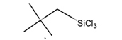 Neopentyltrichlorosilane 구조식, C5H11Cl3Si