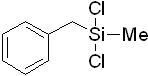 (Phenylmethyl)methyldichlorosilane 구조식, CAS 18236-82-3, C8H10Cl2Si
