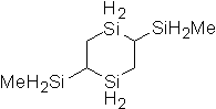 2,5-Bis(methylsilyl)-1,4-disilacyclohexane 구조식, C6H20Si4
