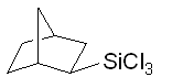 2-(Bicycloheptyl)trichlorosilane 구조식, CAS 18245-29-9, C7H11Cl3Si