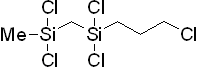 2,2,4,4,7-Pentachloro-2,4-disilaheptane 구조식, C5H11Cl5Si2
