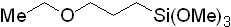 3-Ethoxypropyltrimethoxysilane 구조식, C8H20O4Si