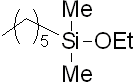 n-Hexyldimethylethoxysilane 구조식, C10H24OSi