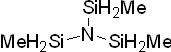 Tris(methylsilyl)amine 구조식, C3H15NSi3