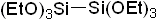 Hexaethoxydisilane, 95% (Includes other disilanes) 구조식, CAS 5851-08-1, C12H30O6Si2