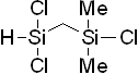 1,1,3-Trichloro-3-methyl-1,3-disilabutane 구조식, CAS 54296-27-4, C3H9Cl3Si2