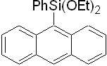 9-(Phenyldiethoxysilyl)anthracene 구조식, C20H24O3Si