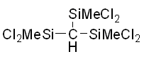 Tris(methyldichlorosilyl)methane 구조식, C4H10Cl6Si3