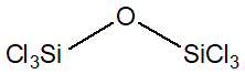 Hexachlorodisiloxane 구조식, CAS 14986-21-1, Cl6OSi2