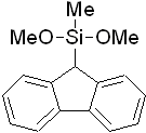 (9-Fluorenyl)methyldimethoxysilane 구조식, C16H18O2Si