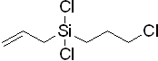 4,4,7-Trichloro-4-sila-1-heptene 구조식, CAS 166970-54-3, C6H11Cl3Si