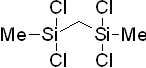 2,2,4,4-Tetrachloro-2,4-disilapentane 구조식, CAS 4519-03-3, C3H8Cl4Si2
