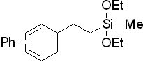 4-Biphenyl-2,2-diethoxy-2-silabutane, 98% (mixture of isomers) 구조식, C20H30O2Si