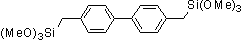4,4’-Bis(trimethoxysilylmethyl)biphenyl 구조식, C20H30O6Si2