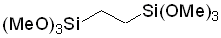 1,2-Bis(trimethoxysilyl)ethane 구조식, CAS 18406-41-2, C8H22O6Si2
