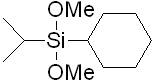 Isopropylcyclohexyldimethoxysilane 구조식, C11H24O2Si