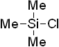 Trimethylchlorosilane 구조식, CAS 75-77-4, C3H9ClSi