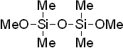 1,1,3,3-Tetramethyl-1,3-dimethoxydisiloxane 구조식, C6H18O3Si2