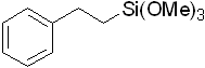 (2-Phenylethyl)trimethoxysilane 구조식, CAS 49539-88-0, C11H18O3Si