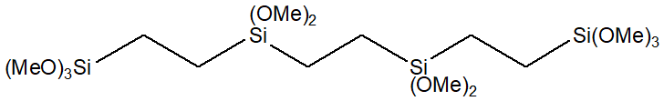 1,1,1,4,4,7,7,10,10,10-Decamethoxy-1,4,7,10-tetrasiladecane 구조식, C16H42O10Si4