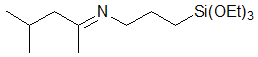 3-(1,3-DIMETHYLBUTYLIDENE)AMINOPROPYLTRIETHOXYSILANE 구조식, CAS 116229-43-7 or 883898-71-3, C15H33NO3Si