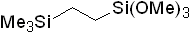 1,1,1-Trimethoxy-4,4-dimethyl-1,4-disilapentane 구조식, C8H22O3Si2