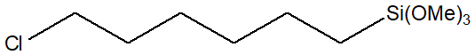 6-chlorohexyltrimethoxysilane 구조식, CAS 1145666-63-2, C9H21ClO3Si