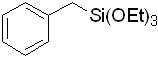 Benzyltriethoxysilane 구조식, CAS 2549-99-7, C13H22O3Si