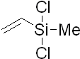 Vinylmethyldichlorosilane 구조식, CAS 124-70-9, C3H6Cl2Si