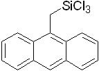 9-Trichlorosilylmethylanthracene 구조식, C15H11Cl3Si