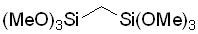 Bis(trimethoxysilyl)methane 구조식, CAS 5926-29-4, C7H20O6Si2