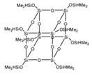 Octakis(dimethylsiloxy)-T8-silsesquioxane 구조식, C16H56O20Si16