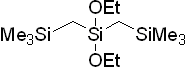 Bis[(trimethylsilyl)methyl]diethoxysilane 구조식, C12H32O2Si3